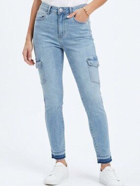 Dex "Zoe" High Rise "Blue Light Acid" Wash Skinny Jean NEW Sz. 26